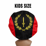 Black American Heritage Kids Bonnet (4–12Y Adjustable)