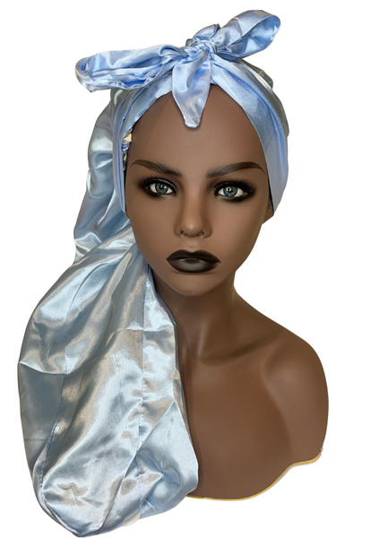 Baby Blue Long Bonnet